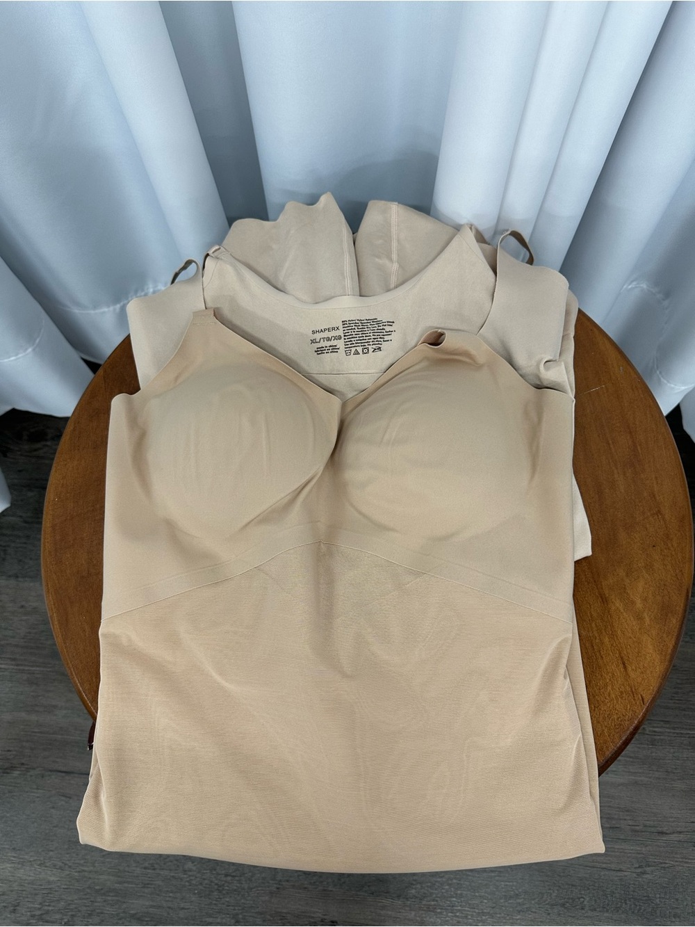Lot of (2) shapewear bodysuits Honeylove 1X shaperx XL Nude beige